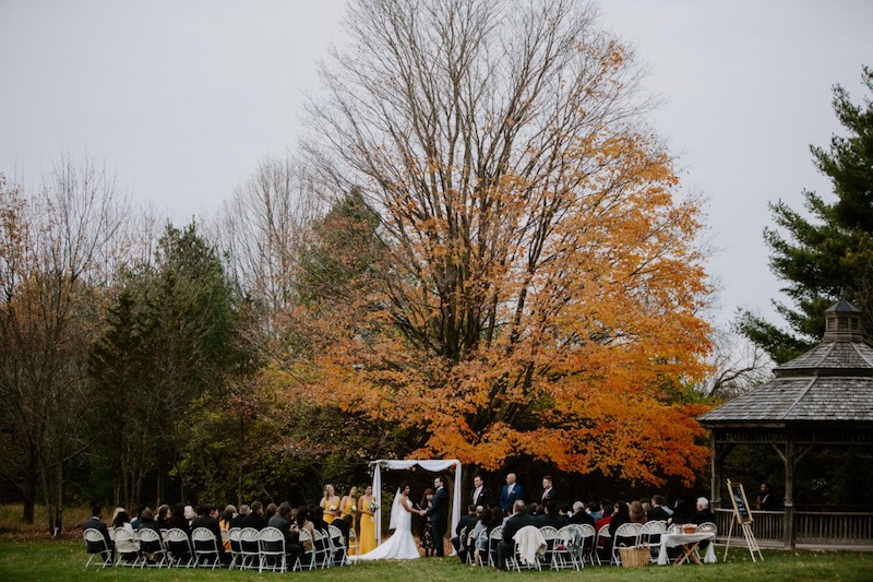 Outdoor wedding at The Arboretum