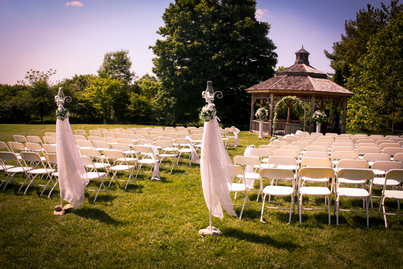 Arboretum Outdoor Wedding Setup