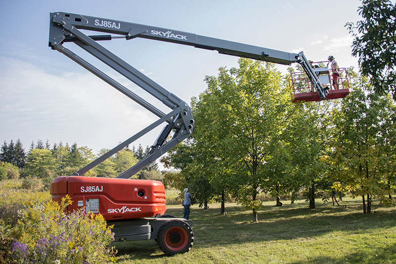 SkyJack being used to collect seeds from trees in The Arboretum