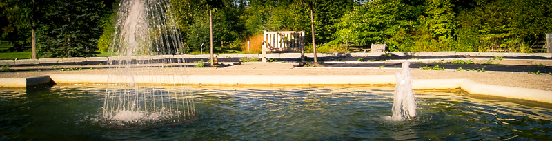 fountains in the Italian garden