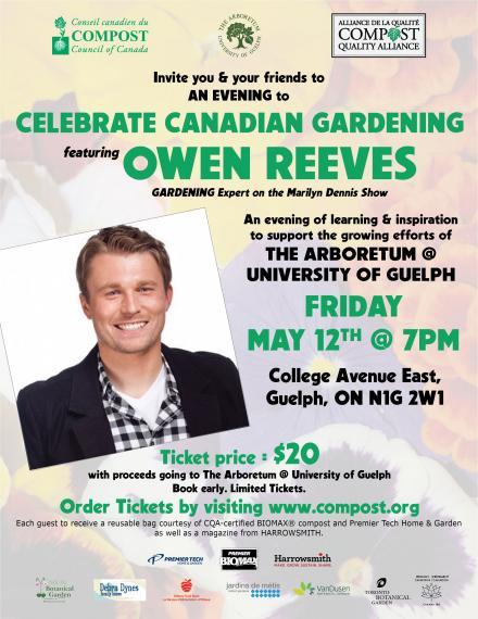 Flyer for Celebrate Canadian Gardening May 12 2017 Talk