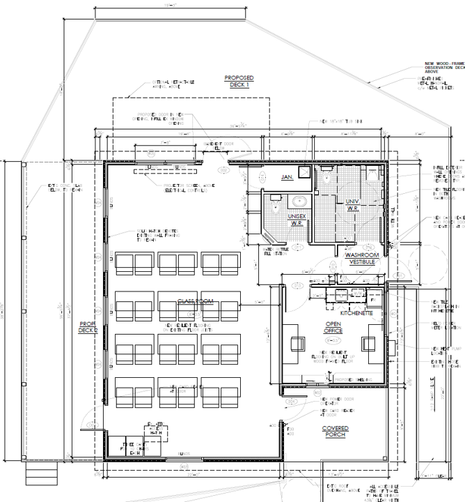 A floor plan of the proposed renovatoin of the JC Taylor Centre