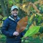  Sean Fox holding a large leaf